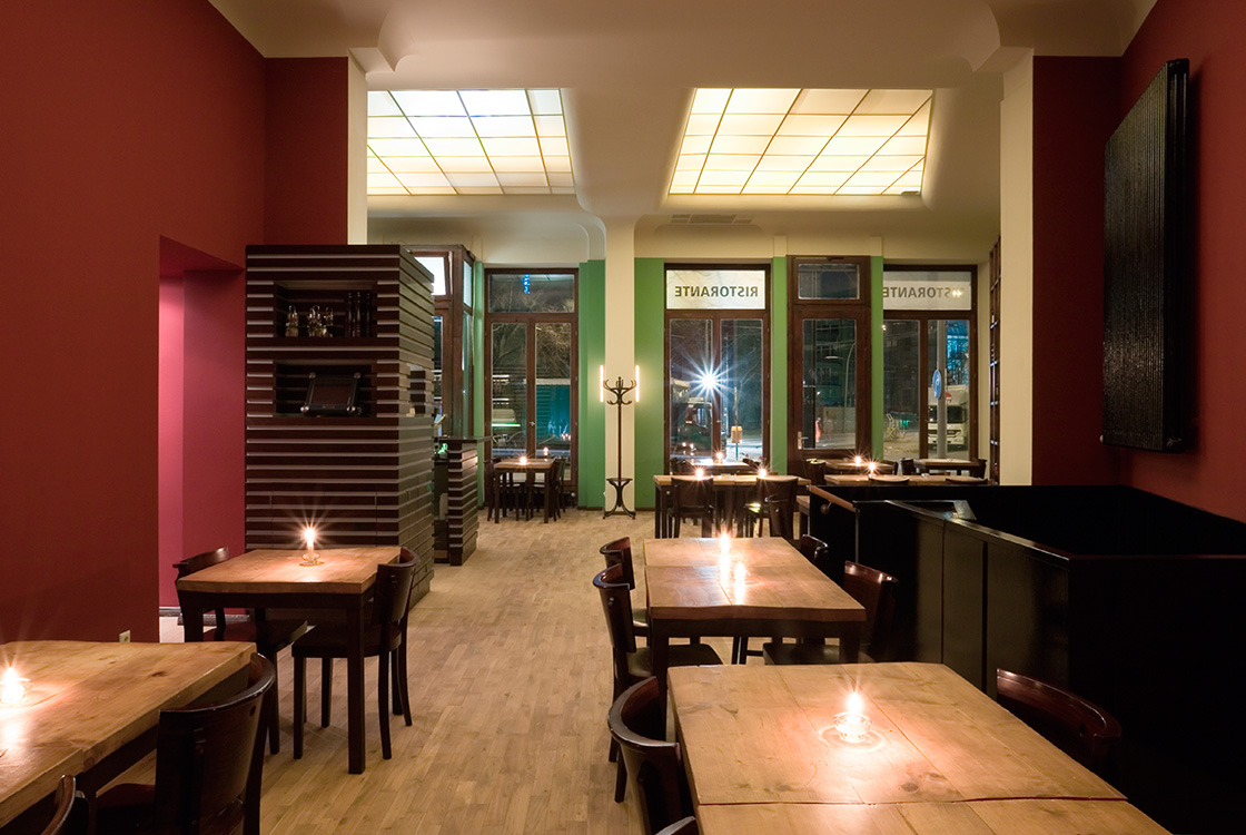 Gastronomiedesign: Italienisches Restauran Aposto in Berlin