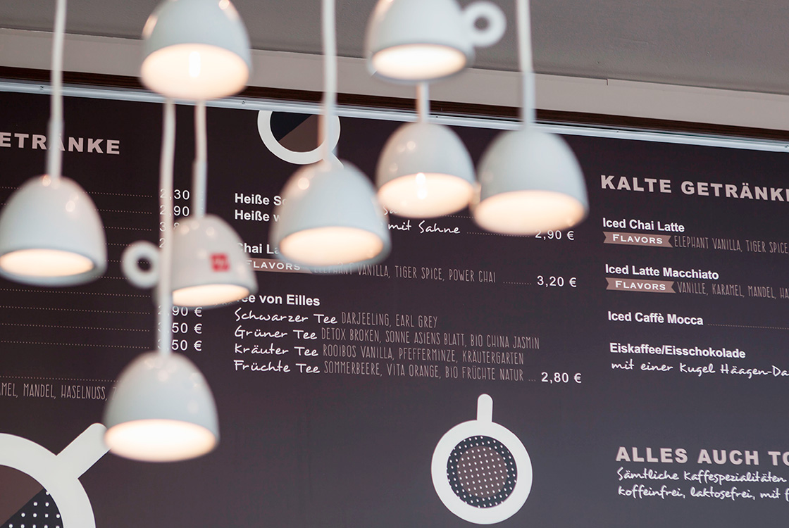 Gastronomiedesign: Café Illy Caffè Bar im Designer Outlet Berlin